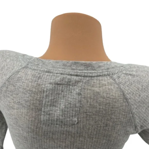 NWT VTG Y2K PINK Victoria’s Secret University of Pink Ribbed Thermal Henley Top - Picture 8 of 13